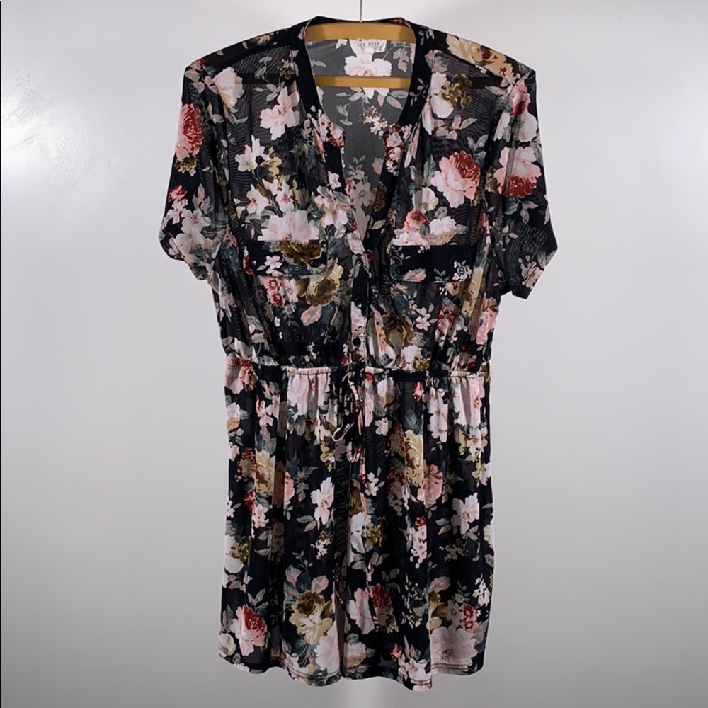 1X Stretchy sheer swim cover up